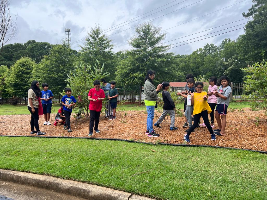 Kids playing outdoors